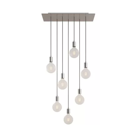 Creative Cables függeszték 7 lámpás függesztett lámpa 675 mm-es téglalap alakú XXL Rose-One-nal, SPM7REVBO109CRSERM1RM03