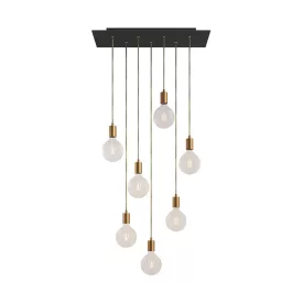   Creative Cables függeszték 7 lámpás függesztett lámpa 675 mm-es téglalap alakú XXL Rose-One-nal, SPM7REVN103OTSSERM1ERM65