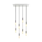 Creative Cables függeszték 8 lámpás függesztett lámpa 675 mm-es téglalap alakú XXL Rose-One-nal, SPM8REVBO102E14TISRM03-L