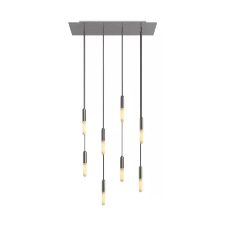 Creative Cables függeszték 8 lámpás függesztett lámpa 675 mm-es téglalap alakú XXL Rose-One-nal, SPM8REVBO109E14TISRM03