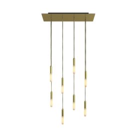   Creative Cables függeszték 8 lámpás függesztett lámpa 675 mm-es téglalap alakú XXL Rose-One-nal, SPM8REVN107E14GOERM65-L