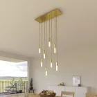 Creative Cables függeszték 8 lámpás függesztett lámpa 675 mm-es téglalap alakú XXL Rose-One-nal, SPM8REVN107E14GOERM65-L