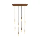 Creative Cables függeszték 8 lámpás függesztett lámpa 675 mm-es téglalap alakú XXL Rose-One-nal, SPM8REVN108E14RAERM66-L