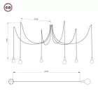 Creative Cables függeszték Spider SPMDCS01BR6RL03TERM
