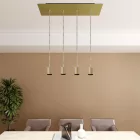 Creative Cables mennyezeti rózsa Négyfokozatú spotlámpa GU1d0 XXL téglalap alakú Rose-One 675 mm-rel SPMGU4REVB0107OTSERM65-L