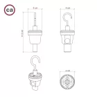 Creative Cables design lámpa Akasztó Lumet String Lights lámpákhoz TERGCATN