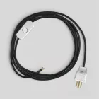 Creative Cables lámpakábel Kábelkészlet lámpához, fekete kábellel, 6 láb