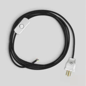   Creative Cables lámpakábel Kábelkészlet lámpához, fekete kábellel, 6 láb