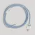Creative Cables textil lámpakábel Kábelkészlet lámpához, kék Steward pamut kábellel, 6 láb