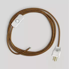   Creative Cables lámpakábel Lámpa kábelkészlet polírozott és csillogó rézkábellel, 6 láb