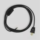 Creative Cables lámpakábel Kábelkészlet lámpához, fekete kábellel, 6 láb