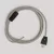 Creative Cables textil lámpakábel Lámpa kábelkészlet galambszürke pamut kábellel, 6 láb