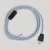 Creative Cables textil lámpakábel Kábelkészlet lámpához, kék Steward pamut kábellel, 6 láb