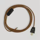 Creative Cables lámpakábel Lámpa kábelkészlet polírozott és csillogó rézkábellel, 6 láb