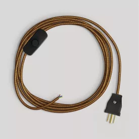   Creative Cables lámpakábel Lámpa kábelkészlet polírozott és csillogó rézkábellel, 6 láb