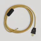 Creative Cables lámpakábel Kábelkészlet lámpához, élénk mustárszínű kábellel, 6 láb