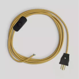   Creative Cables lámpakábel Kábelkészlet lámpához, élénk mustárszínű kábellel, 6 láb