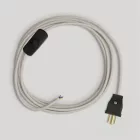 Creative Cables lámpakábel Kábelkészlet fehér kábeles lámpához, 6 láb