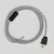 Creative Cables textil lámpakábel Lámpa kábelkészlet szürke lenvászon kábellel, 6 láb