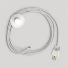 Creative Cables textil lámpakábel Kábelkészlet fehér pamut kábellel 10 ft