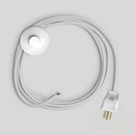   Creative Cables textil lámpakábel Kábelkészlet fehér pamut kábellel 10 ft