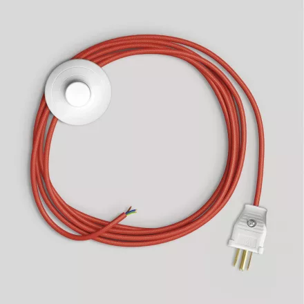 Creative Cables lámpakábel Kábelkészlet lámpához, élénkpiros kábellel, 10 láb