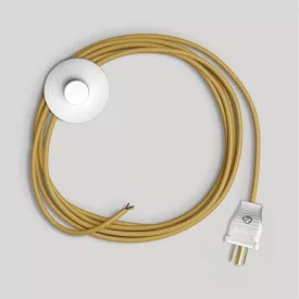   Creative Cables lámpakábel Lámpa kábelszett világos mustárszínű kábellel, 10 láb