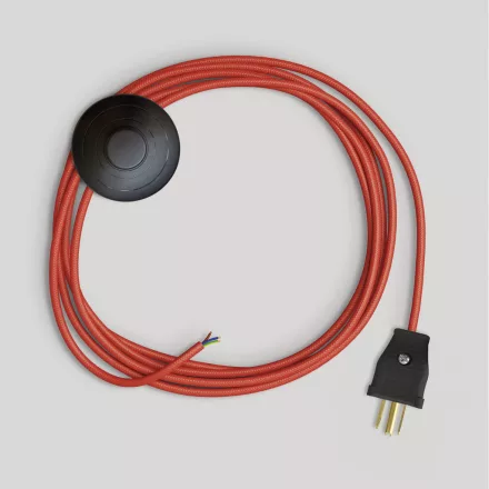 Creative Cables lámpakábel Kábelkészlet lámpához, élénkpiros kábellel, 10 láb