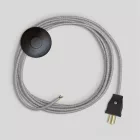 Creative Cables textil lámpakábel Lámpa kábelszett szürke lenvászon kábellel, 10 láb