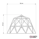 Creative Cables lámpatest Dome XL Naked Cage fém lámpaernyő | Ipari stílus |