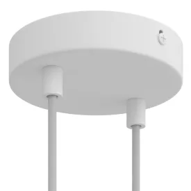   Creative Cables mennyezeti rózsa Hengeres fém 2 lyukas mennyezeti rozetta készlet WIFIKRM572FVBOTERM
