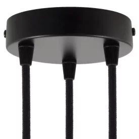   Creative Cables mennyezeti rózsa Hengeres fém 3 lyukas mennyezeti rozetta készlet