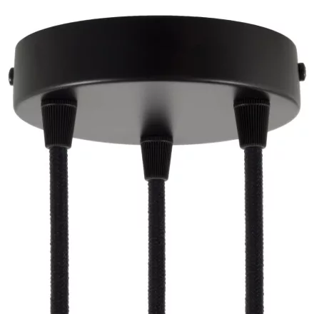 Creative Cables mennyezeti rózsa Hengeres fém 3 lyukas mennyezeti rozetta készlet