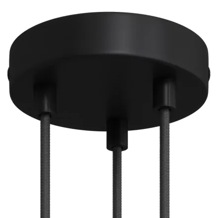 Creative Cables mennyezeti rózsa Hengeres fém 3 lyukas mennyezeti rozetta készlet WIFIKRM573FVNTERM