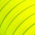 Elektromos kábel String Lights számára, műselyem szövettel, Yellow Fluo CF10 bevonattal