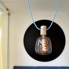 Elektromos kábel a String Lights számára, műselyem szövettel, Baby Azure CM17 borítással