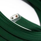 Elektromos kábel String Lights számára, műselyem anyaggal bevonva, Dark Green CM21