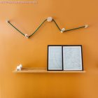 Elektromos kábel String Lights számára, műselyem anyaggal bevonva, Dark Green CM21