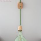 Elektromos kábel String Lights számára, pamutszövettel, Pixel Bronte CX08 borítással