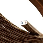 Elektromos kábel String Lights számára, műselyemszövet ZigZag Black-Whiskey CZ22 borítással