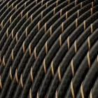 Creative Cables textil lámpakábel Extra alacsony feszültségű tápkábel, selyemhatású anyaggal bevonva, Vertigo Black and fekete