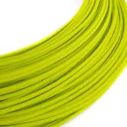Creative Cables textil lámpakábel Extra alacsony feszültségű tápkábel, selyemhatású anyaggal bevonva, sárga Fluo RF10