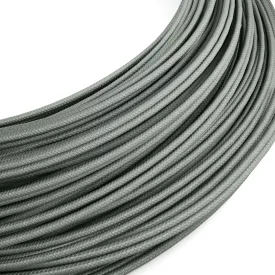   Creative Cables textil lámpakábel Extra alacsony feszültségű tápkábel, selyemhatású anyaggal bevonva, szürke RM03