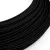 Creative Cables textil lámpakábel Extra alacsony feszültségű tápkábel, selyemhatású anyaggal bevonva, fekete RM04