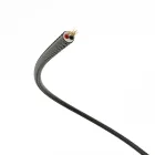 Creative Cables textil lámpakábel Extra alacsony feszültségű tápkábel, selyemhatású anyaggal bevonva, fekete RM04