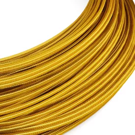   Creative Cables textil lámpakábel Extra alacsony feszültségű tápkábel, selyemhatású anyaggal bevonva Arany RM05