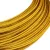 Creative Cables textil lámpakábel Extra alacsony feszültségű tápkábel, selyemhatású anyaggal bevonva Arany RM05