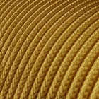 Creative Cables textil lámpakábel Extra alacsony feszültségű tápkábel, selyemhatású anyaggal bevonva Arany RM05