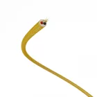 Creative Cables textil lámpakábel Extra alacsony feszültségű tápkábel, selyemhatású anyaggal bevonva Arany RM05