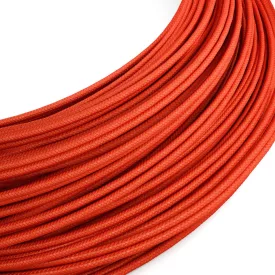   Creative Cables textil lámpakábel Extra alacsony feszültségű tápkábel, selyemhatású anyaggal bevonva, piros RM09